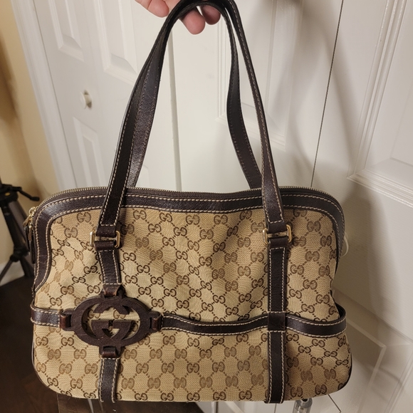 Gucci Monogram Royal Dark Brown Hobo Bag - Picture 1 of 15